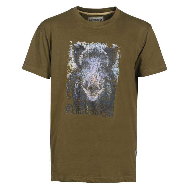 Maglietta T Shirt Percussion Cinghiale Maglietta T Shirt Percussion Cinghiale