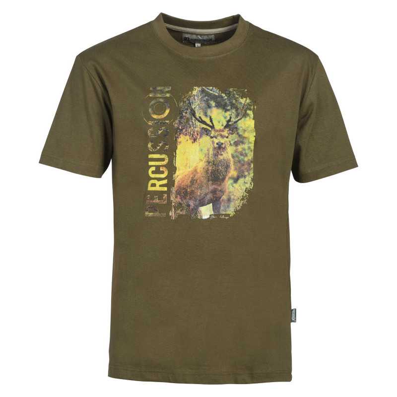 Maglietta T Shirt Percussion Cervo
