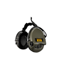 Cuffia amplificata antirumore MSA Sordin Supreme Pro X Green
